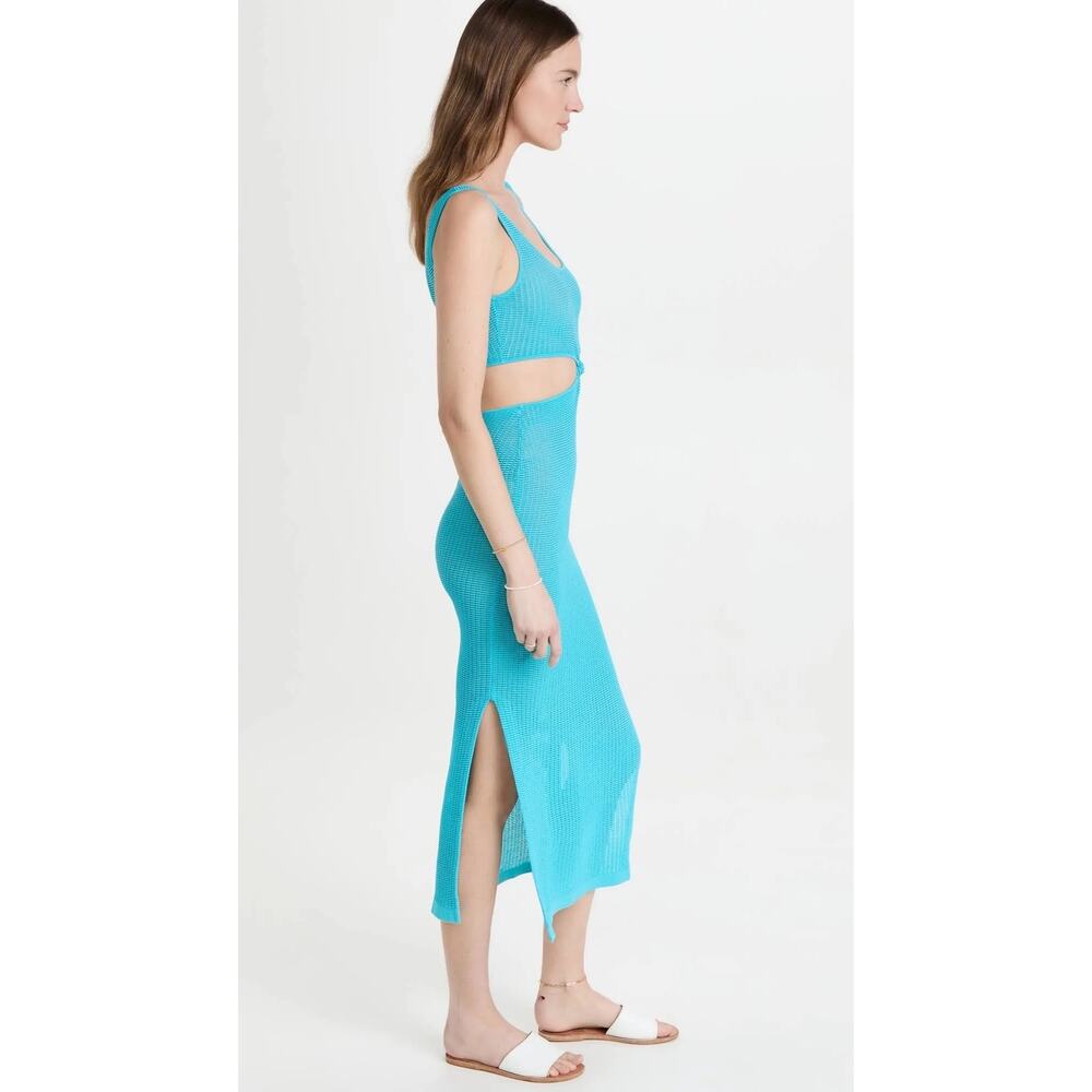 Solid & Striped The Bailey Dress Cerulean Blue mesh swim cover up size XL - Picture 9 of 11